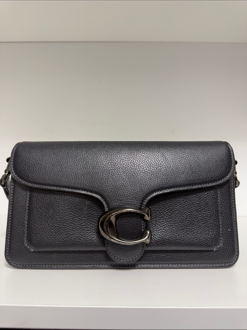 Coach Black Pebbled Leather Crossbody with Signature 'C' Hardware
